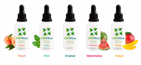 CBD Tinctures Flavoured - 500mg CBD - 1000mg CBD - CBDmove