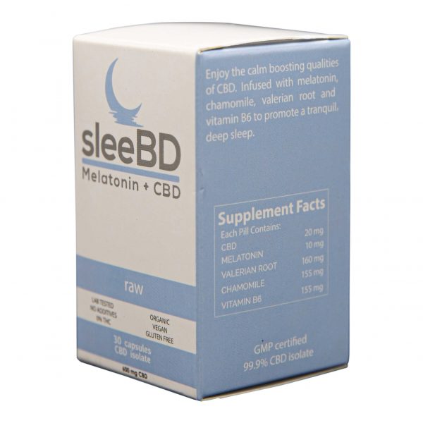 CBD Sleep Aid Capsules - 600mg CBD - SleeBD - Regular