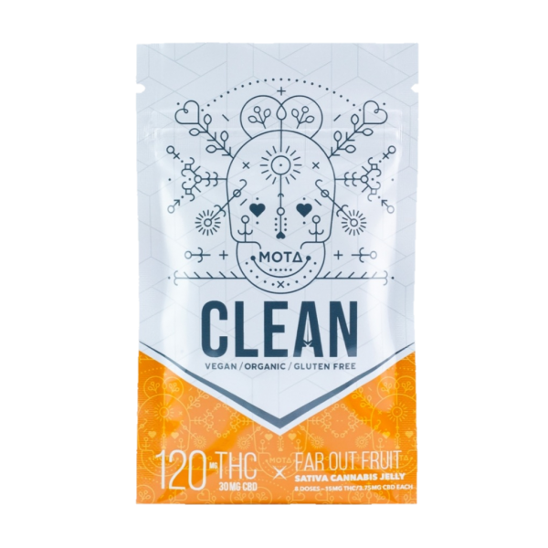 Mota Clean Vegan Organic Jelly - Gluten-free - 120mg THC - 30mg CBD 2