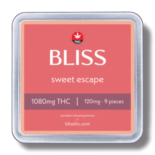 Sweet Escape Gummies - 1080mg THC - Bliss 1