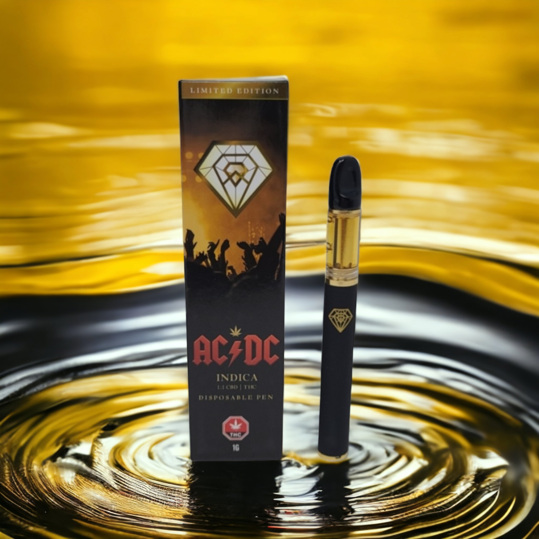 ACDC 1:1 Diamond Concentrates Disposable Vape Pen - 1 Gram