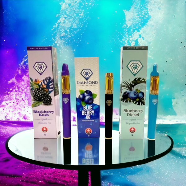 Blueberry Disposable Vape Pens - 1 Gram - Diamond