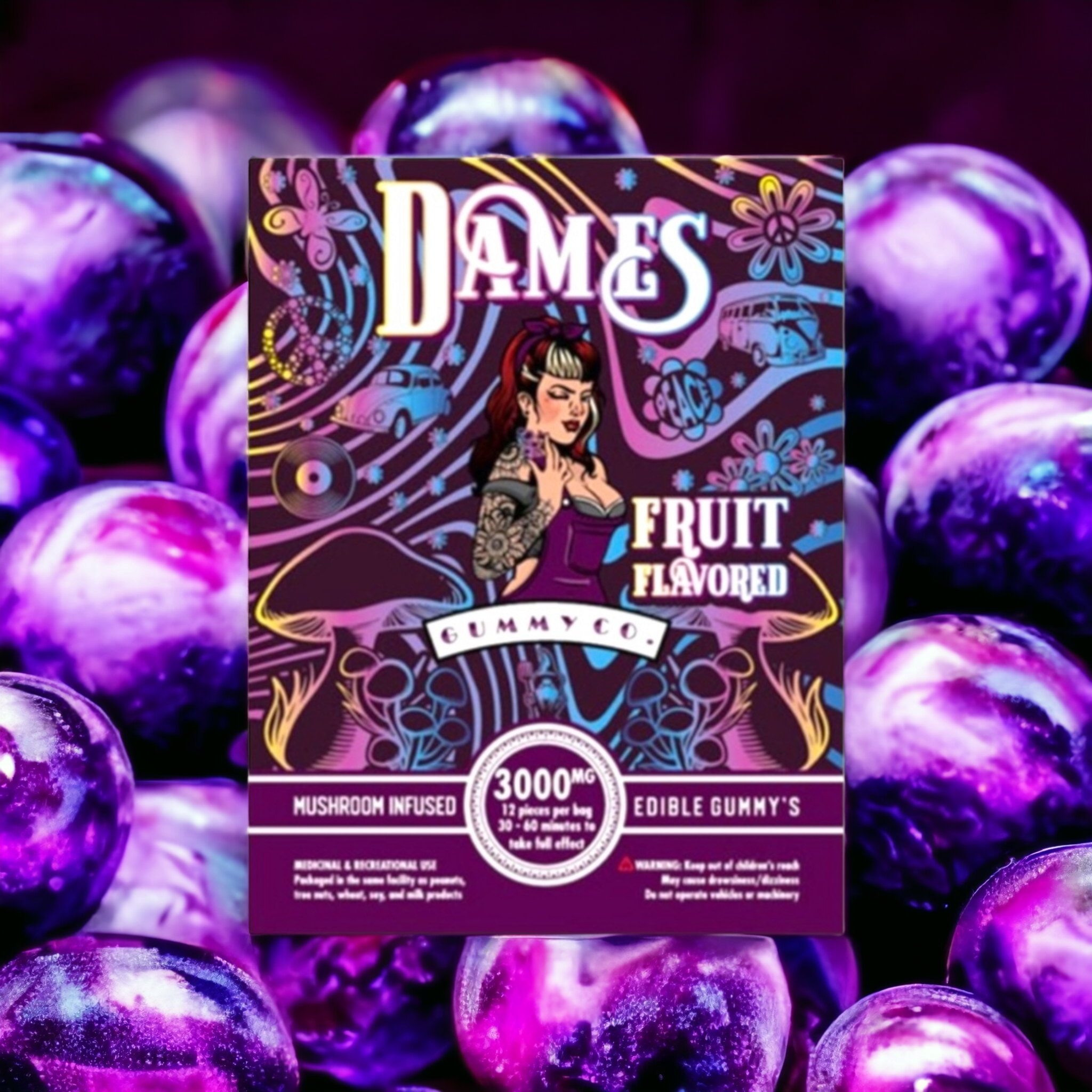 Dames Gummy Co Psilocybin Gummies - 3000mg