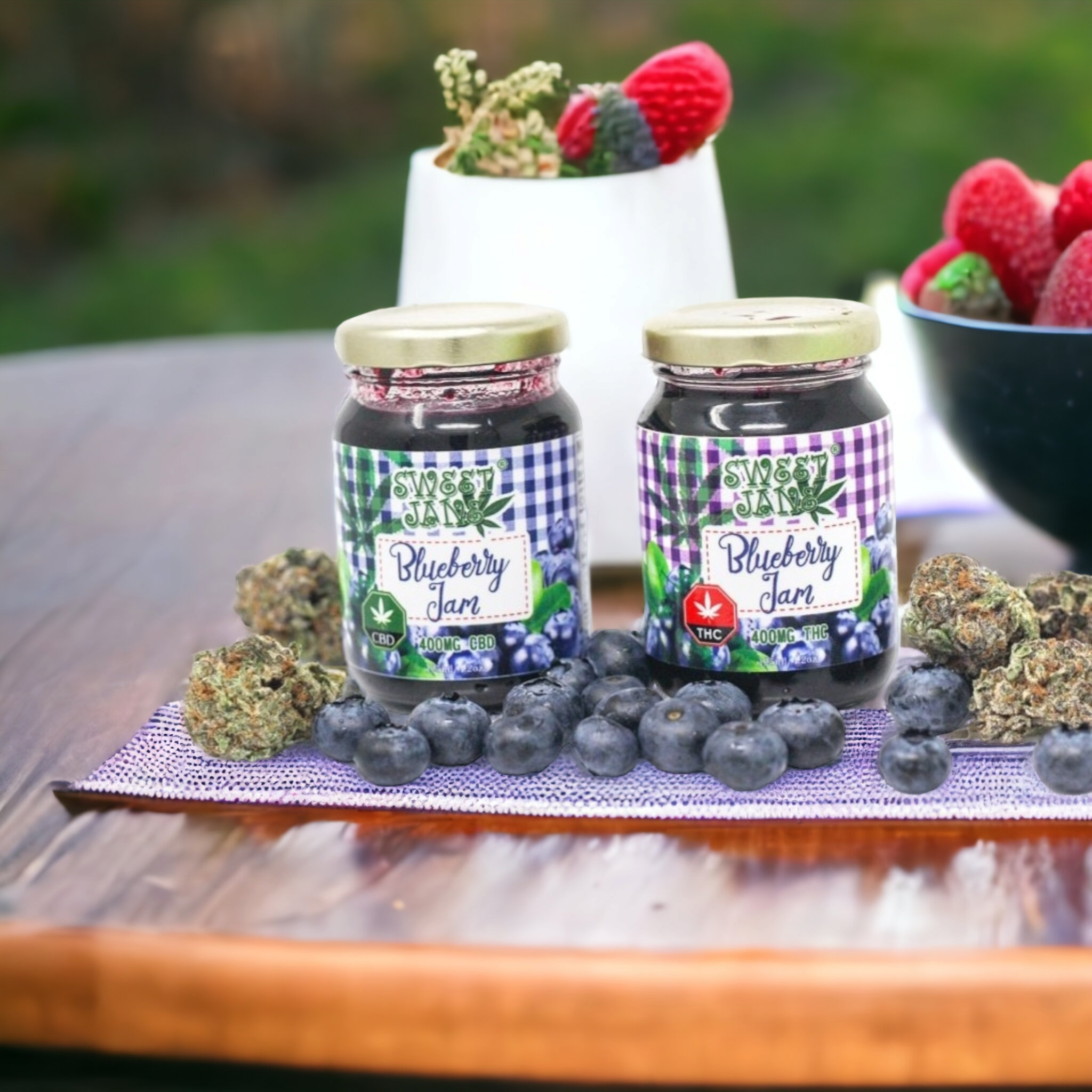 Farm Fresh Blueberry Jam - 400mg THC - Sweet Jane