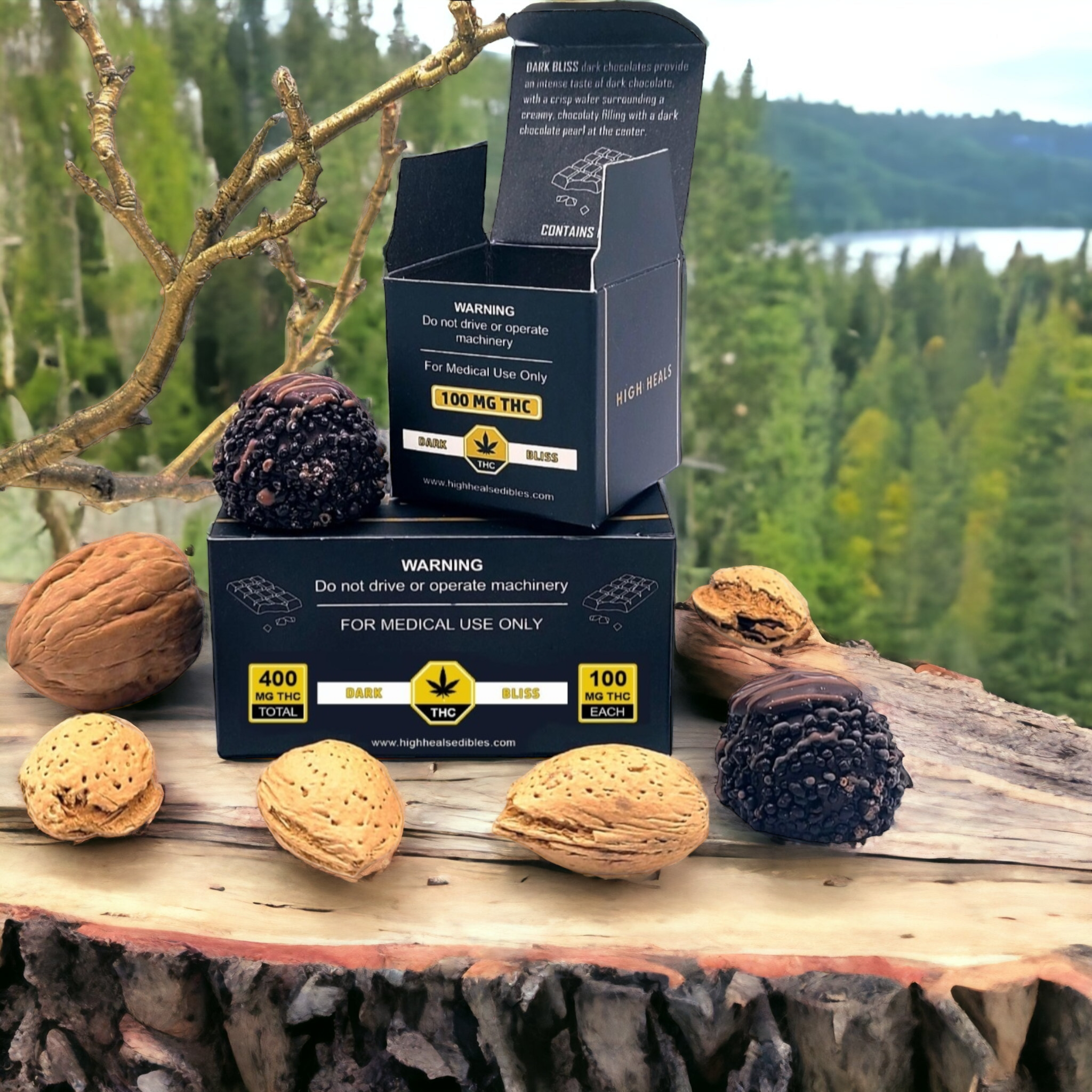 High Heals Truffles – Dark Bliss - 400mg THC