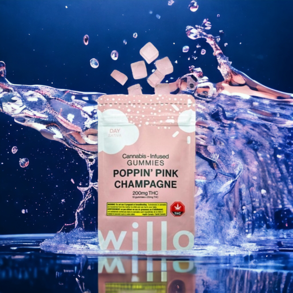 Willo – 200mg THC Pink Champagne (Day) Gummies