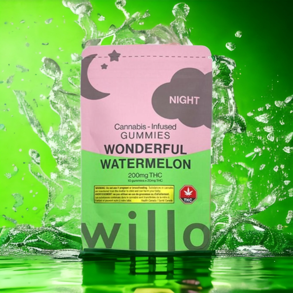 Willo – 200mg THC Wonderful Watermelon (Night) Gummies