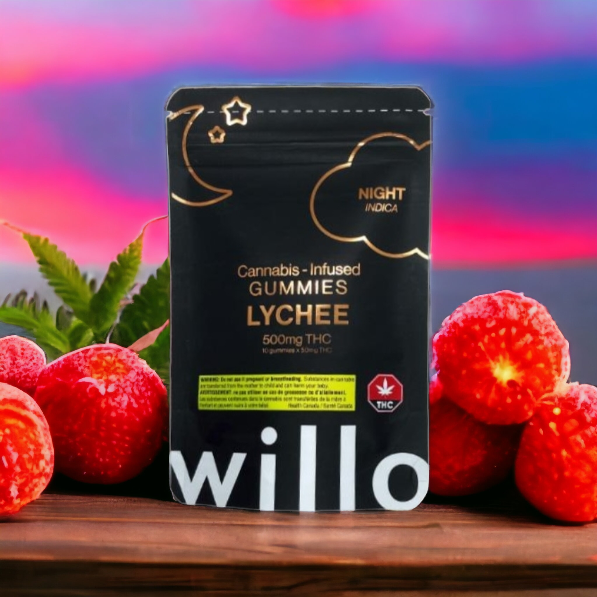 Willo – 500mg THC Lychee (Night) Gummies