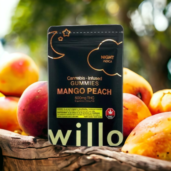 Willo – 500mg THC Mango Peach (Night) Gummies