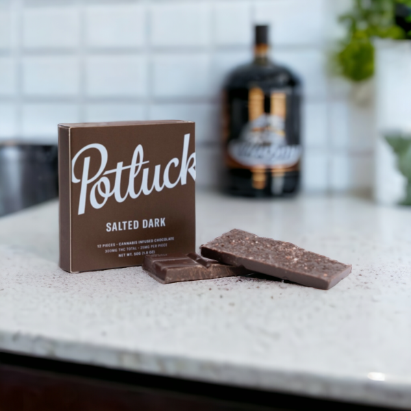 Potluck – Salted Dark THC Chocolate 300mg