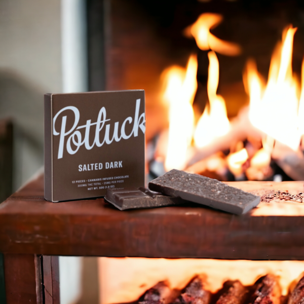 Potluck – Salted Dark THC Chocolate 300mg