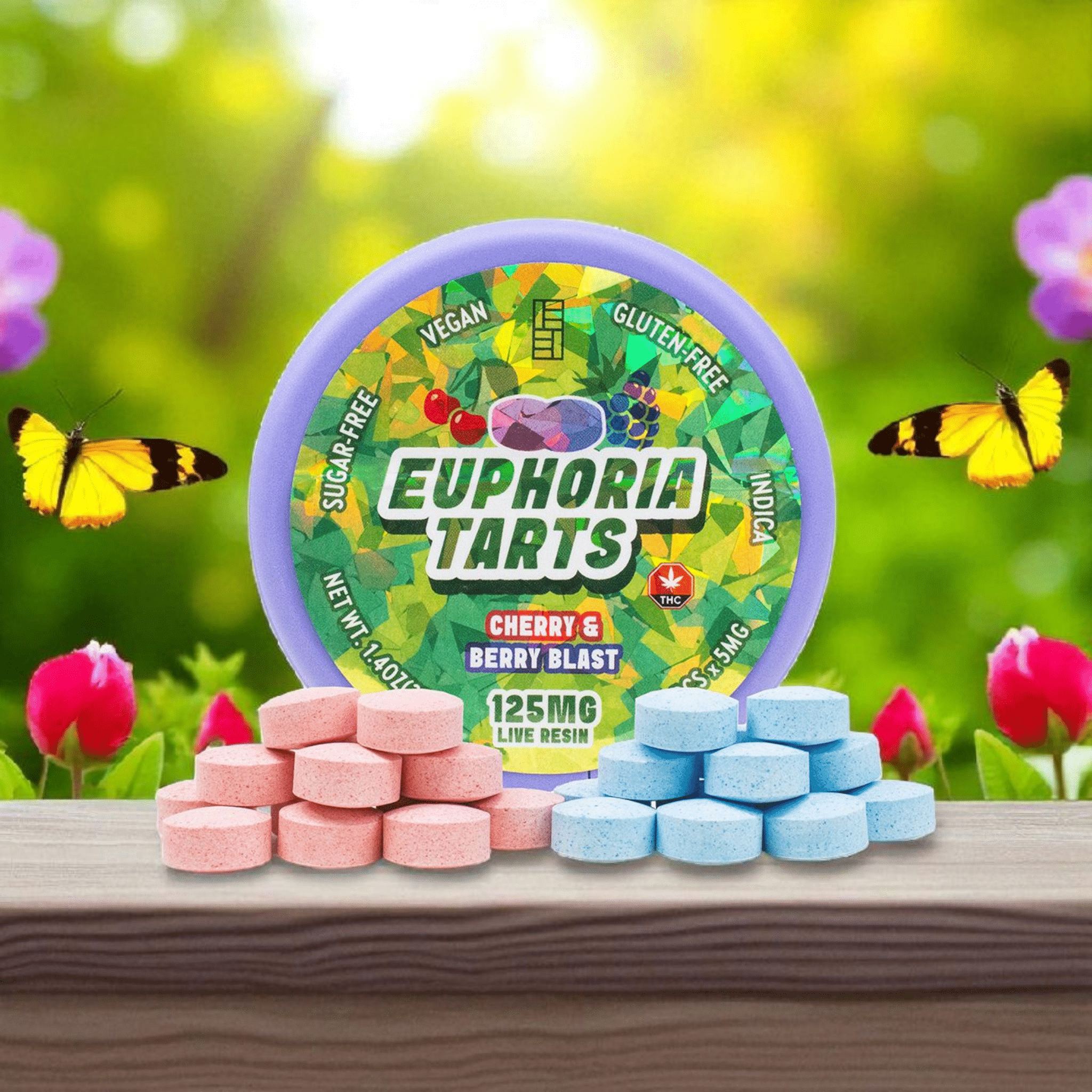 Sweet Tarts - THC Live Resin - Sugar Free & Vegan - Euphoria Extractions